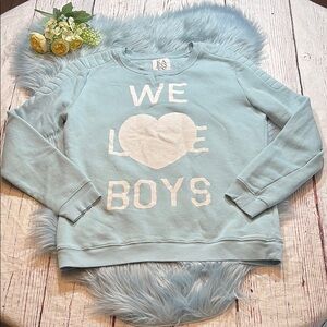 Zoe Karssen We Love Boys Pullover Sweatshirt sz M